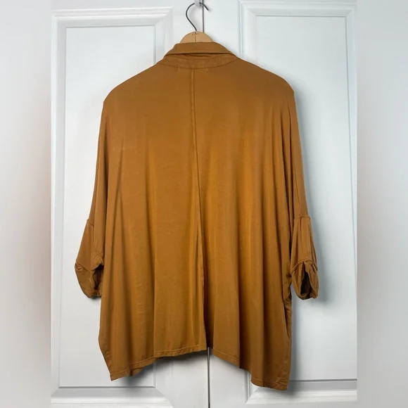 We The Free Andy Oversized Slouchy Blouse Button Down Size M - Picture 4 of 6